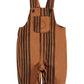 PIUPIUCHICK RUST/BLACK STRIPED JUMPSUIT