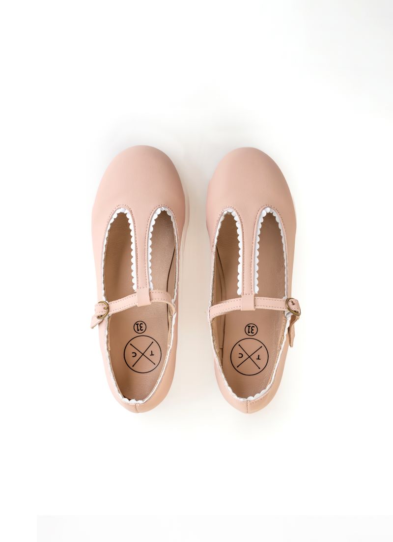 TANNERY & CO PINK T-STRAP SHOE