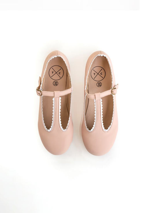 TANNERY & CO PINK T-STRAP SHOE