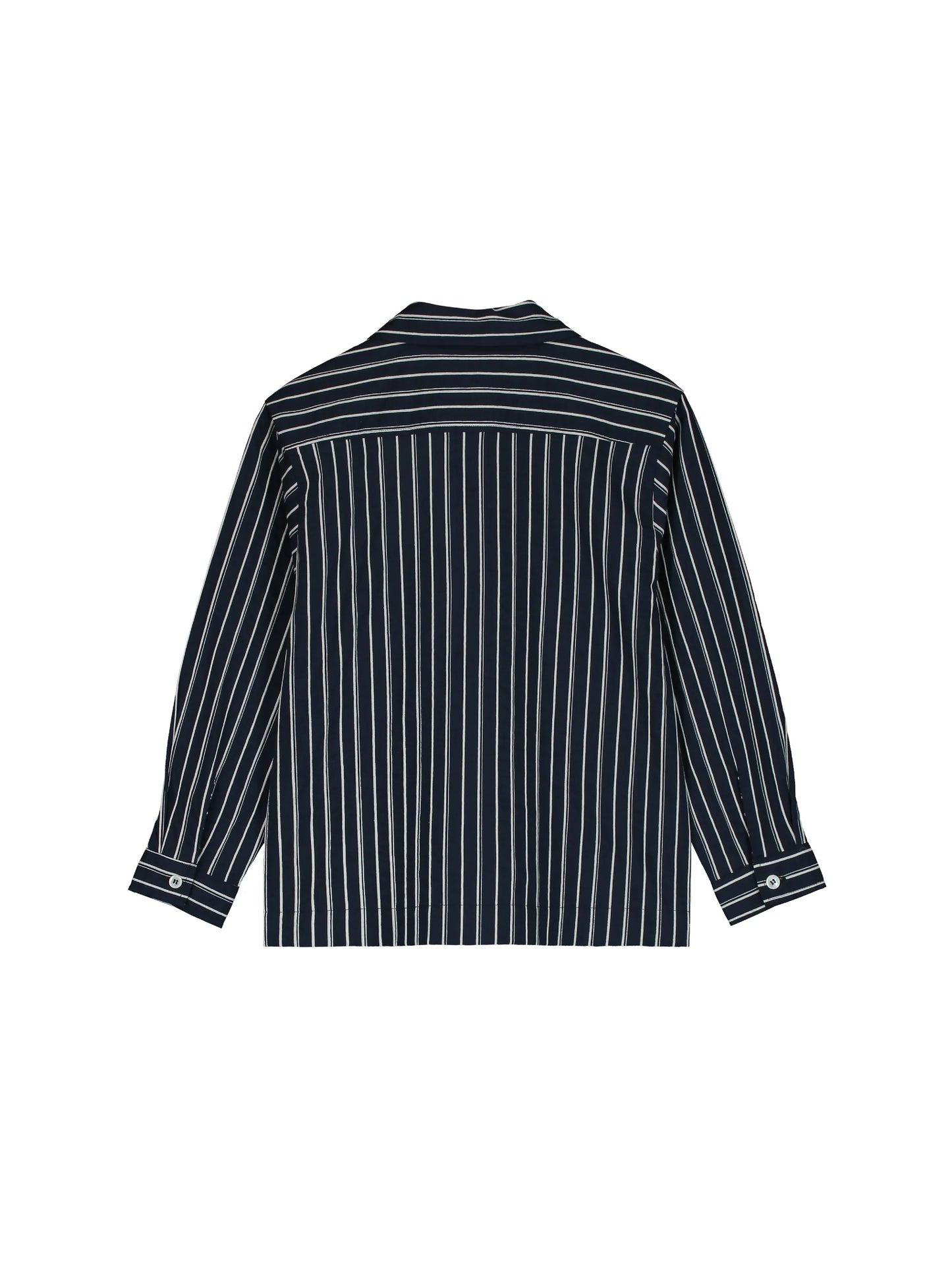 TANGERINE NAVY STRIPED COLLAR SHIRT