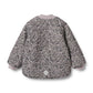 WHEAT PASTEL FLORAL SHERPA LINED JACKET