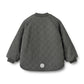 WHEAT CHARCOAL GREY QUILTED SHERPA LINED JACKET