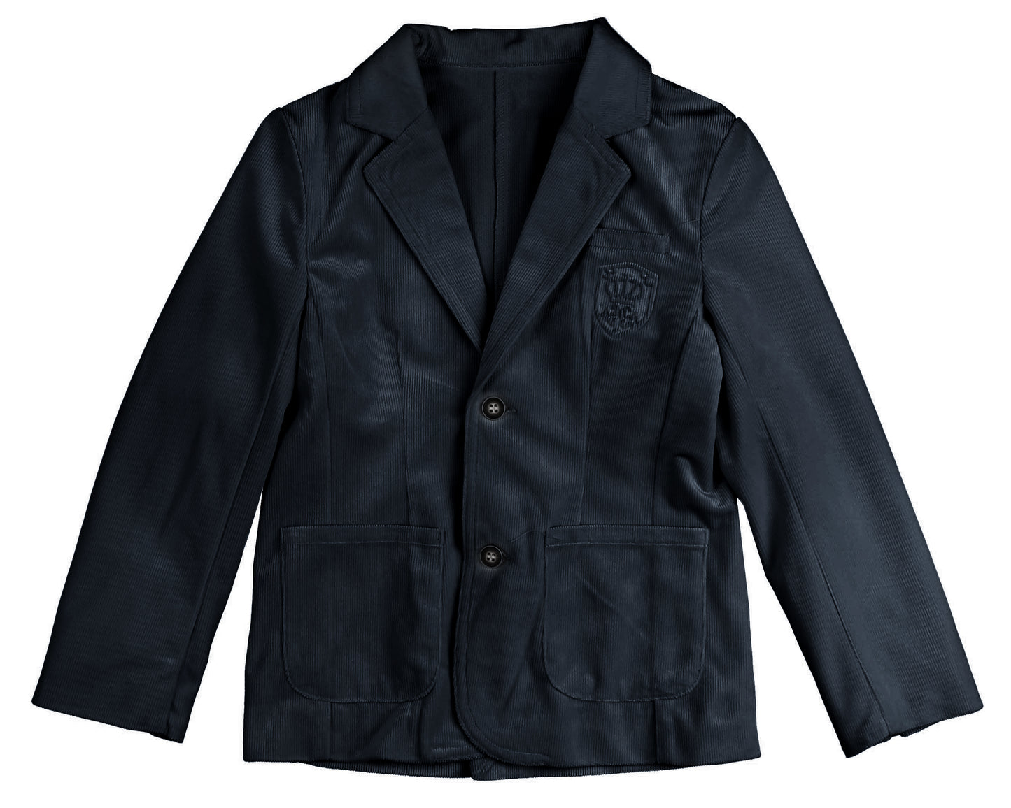 BELATI NAVY VELOUR CORDUROY BLAZER [FINAL SALE]