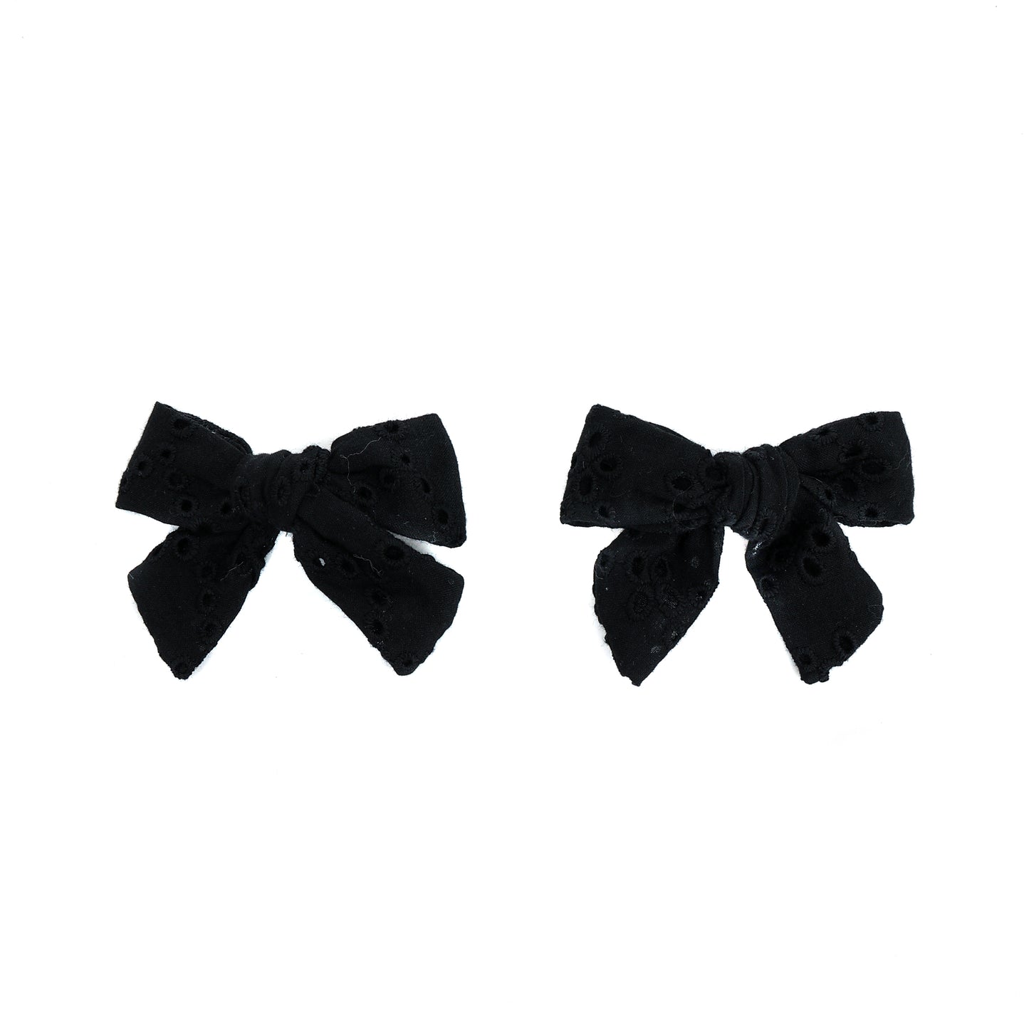 ARCHI BLACK EYELET MINI BOWS [FINAL SALE]
