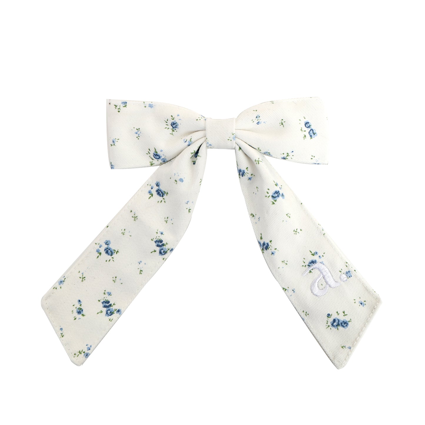 ARCHI BLUE FLORAL BOW [FINAL SALE]