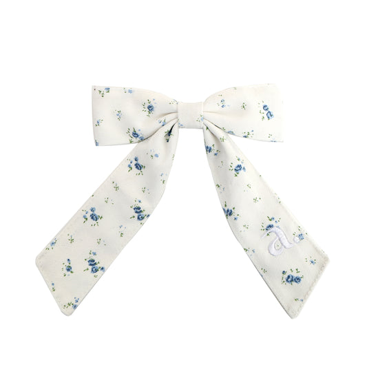 ARCHI BLUE FLORAL BOW [FINAL SALE]