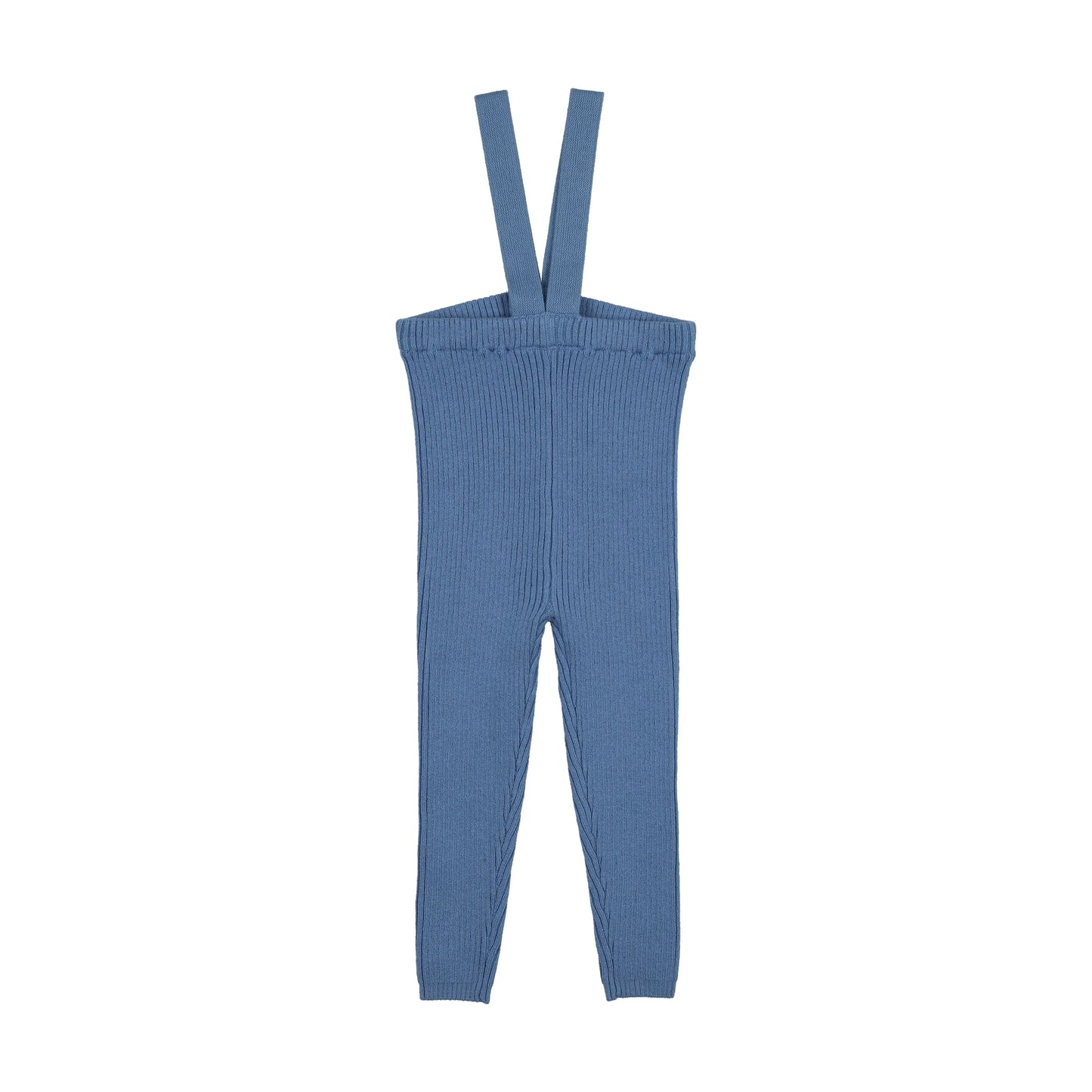 LIL LEGS FRESH BLUE KNIT SUSPENDER LEGGINGS [FINAL SALE]