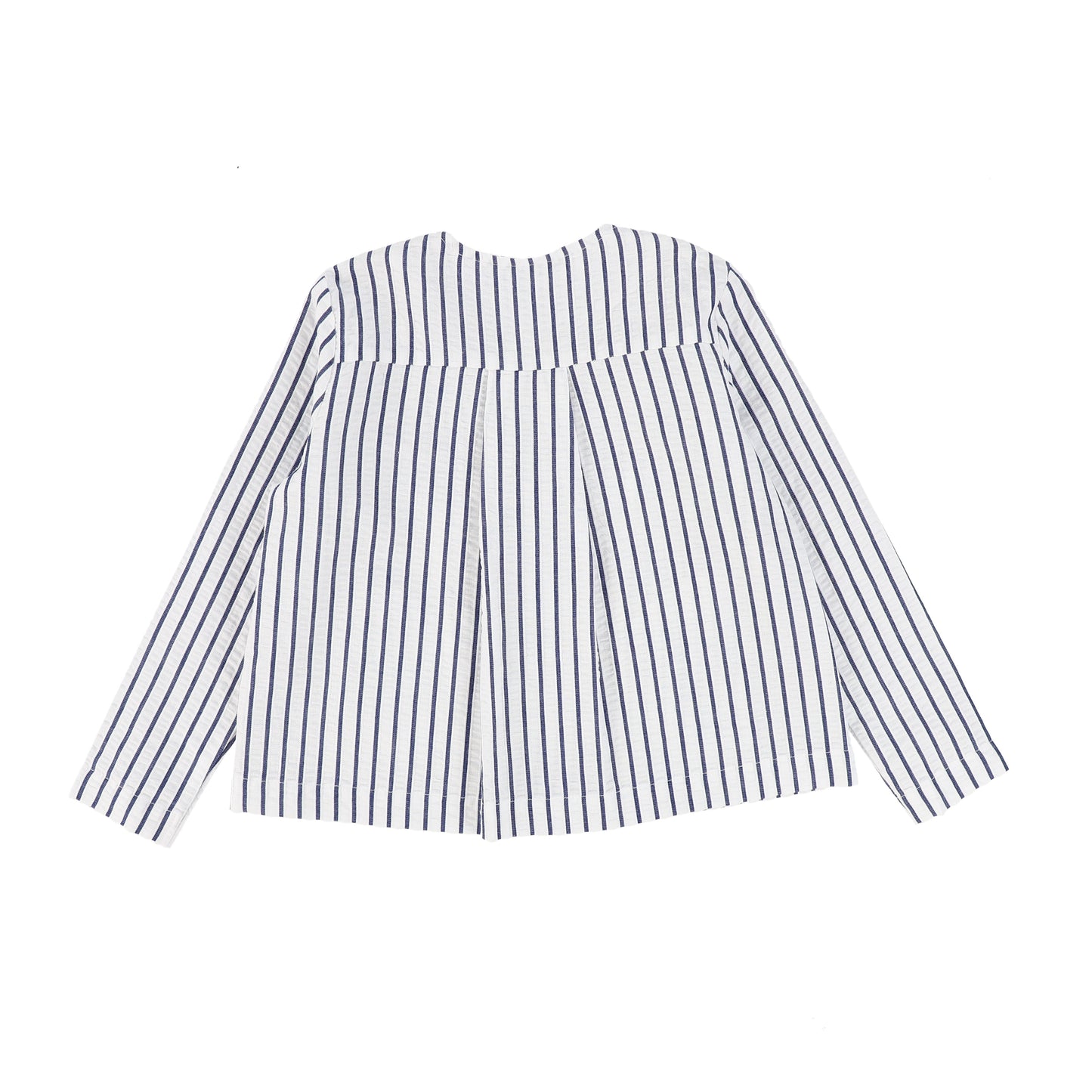 BACE COLLECTION NAVY/WHITE THICK STRIPED BLAZER