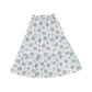 BAMBOO BLUE FLORAL BUNCHES TIERED SKIRT [FINAL SALE]