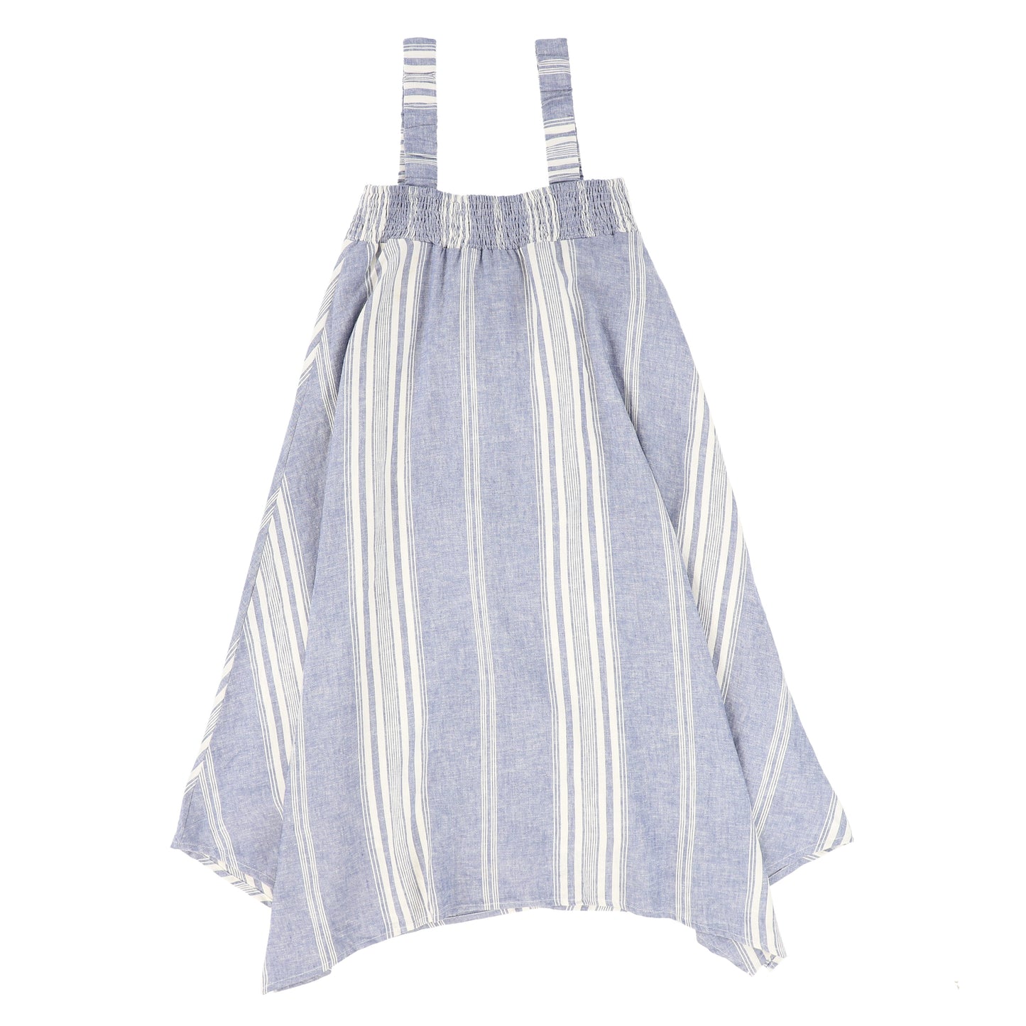 BACE COLLECTION BLUE STRIPE ASYMMETRICAL MAXI JUMPER [FINAL SALE]