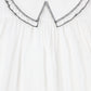 BAMBOO WHITE COLLARED TRIM DRESS [FINAL SALE]