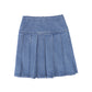 BAMBOO BLUE DENIM DOUBLE BREASTED SKIRT [Final Sale]