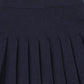 BAMBOO NAVY KNIT DROP PLEATED SKIRT [Final Sale]
