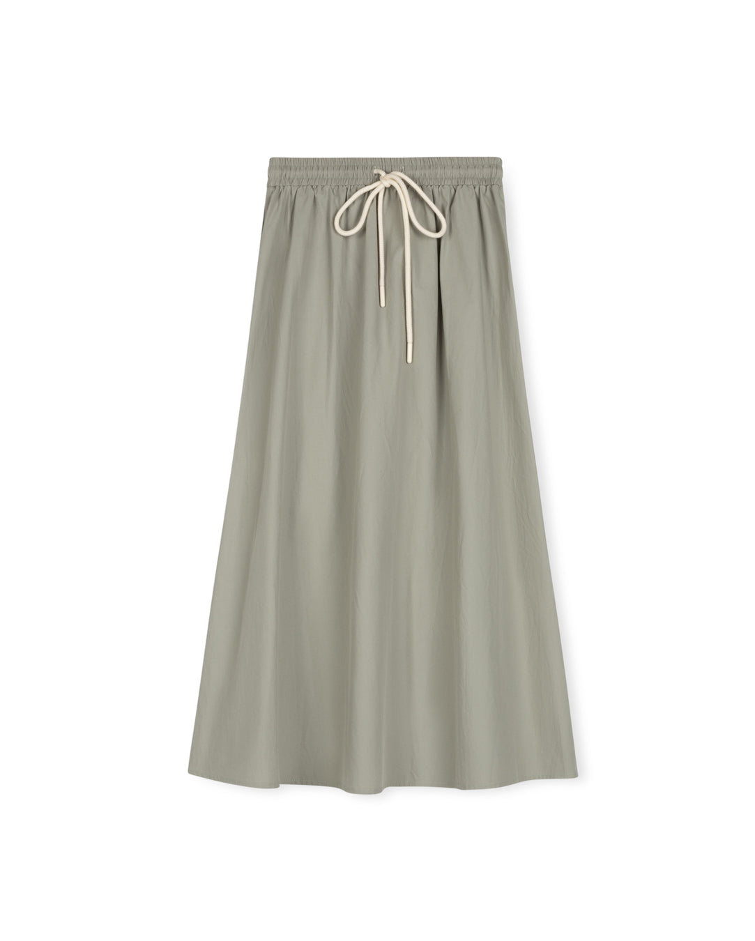 VIBE SAGE GREEN WAISTED MAXI TIE SKIRT
