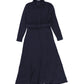 Valentina Navy Belted Collar Dress [FINAL SALE]