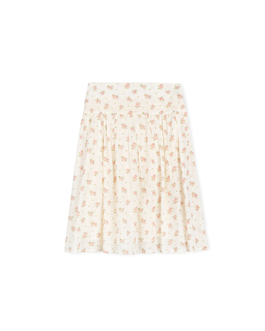 ONE CHILD FLORAL DOTTED PRINTED SKIRT