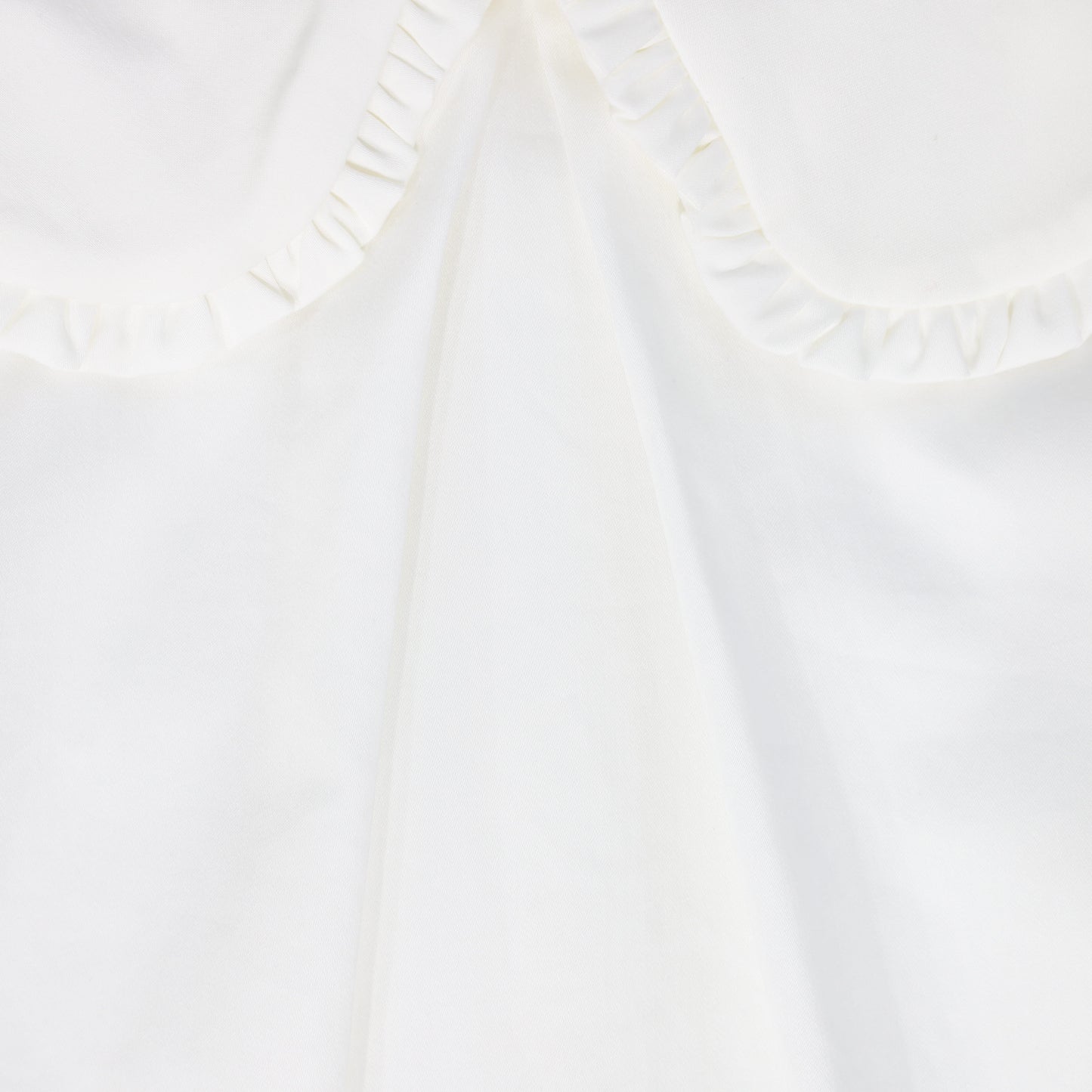 Bace Collection White Peter Pan Front Pleat Blouse