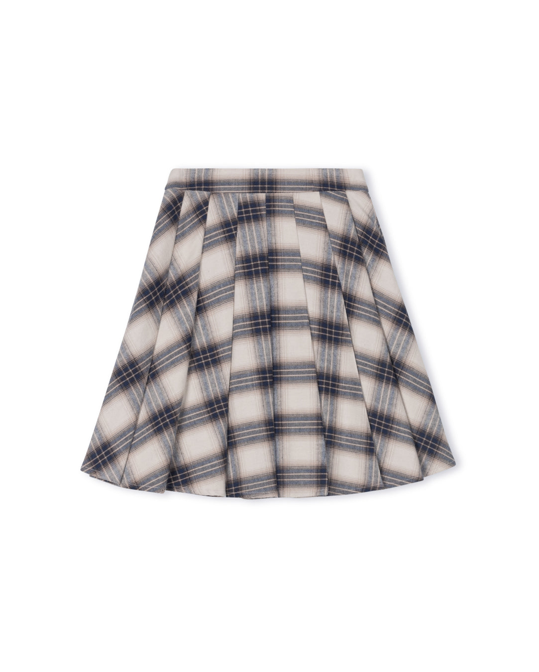 ONE CHILD NAVY PLAID PLEATED SKIRT [FINAL SALE]