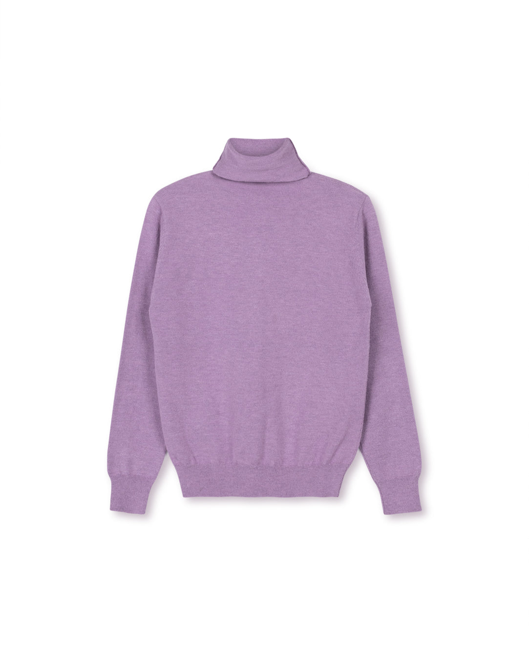 LILOU PURPLE FLAT KNIT TURTLENECK [FINAL SALE]