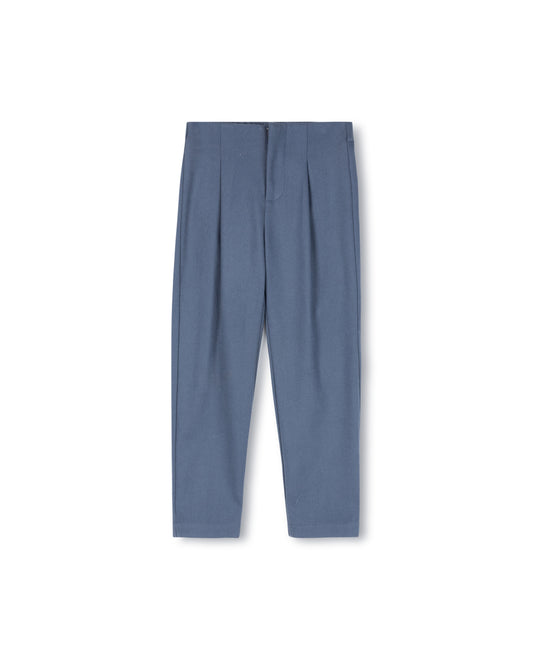 ONE CHILD BLUE WOOL SLIM PANTS [FINAL SALE]