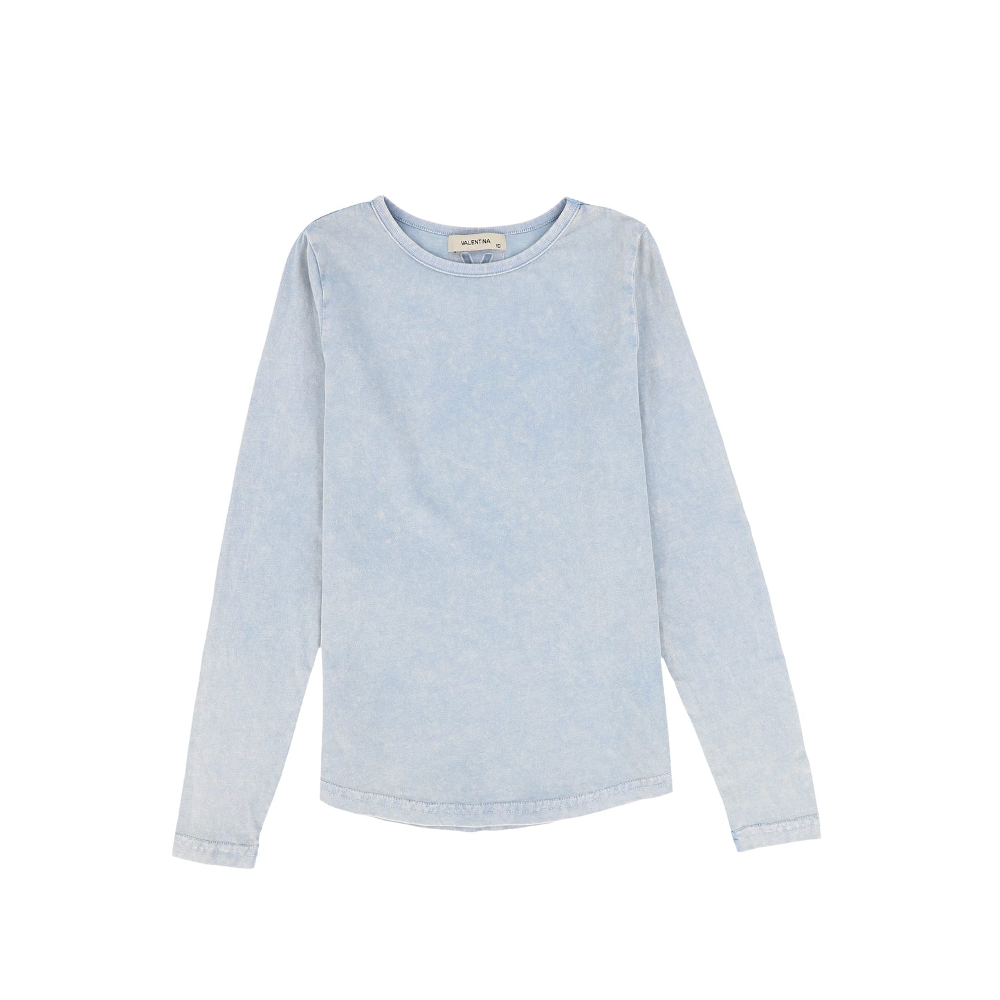 VALENTINA DENIM WASH LONG SLEEVE TEE