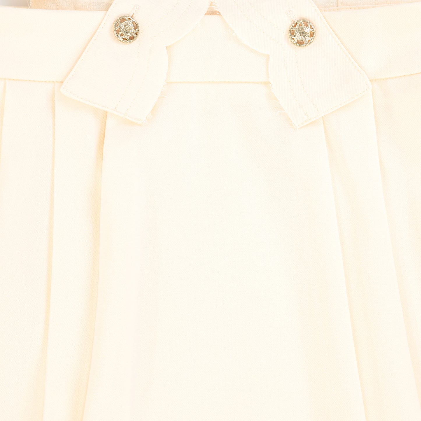 Bace Collection Cream Scallop Pleated Jumper [FINAL SALE]