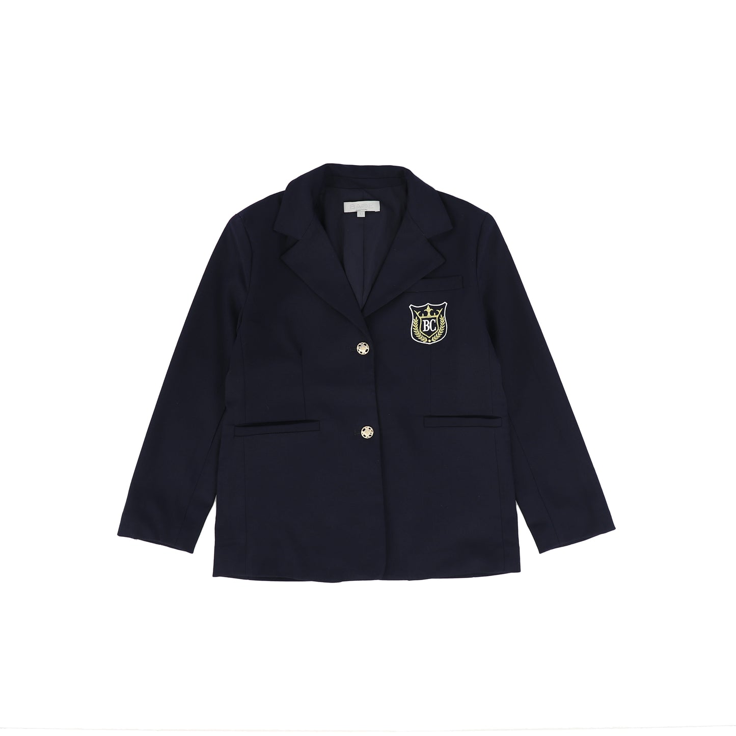 Bace Collection Navy Trim Pocket Blazer [FINAL SALE]