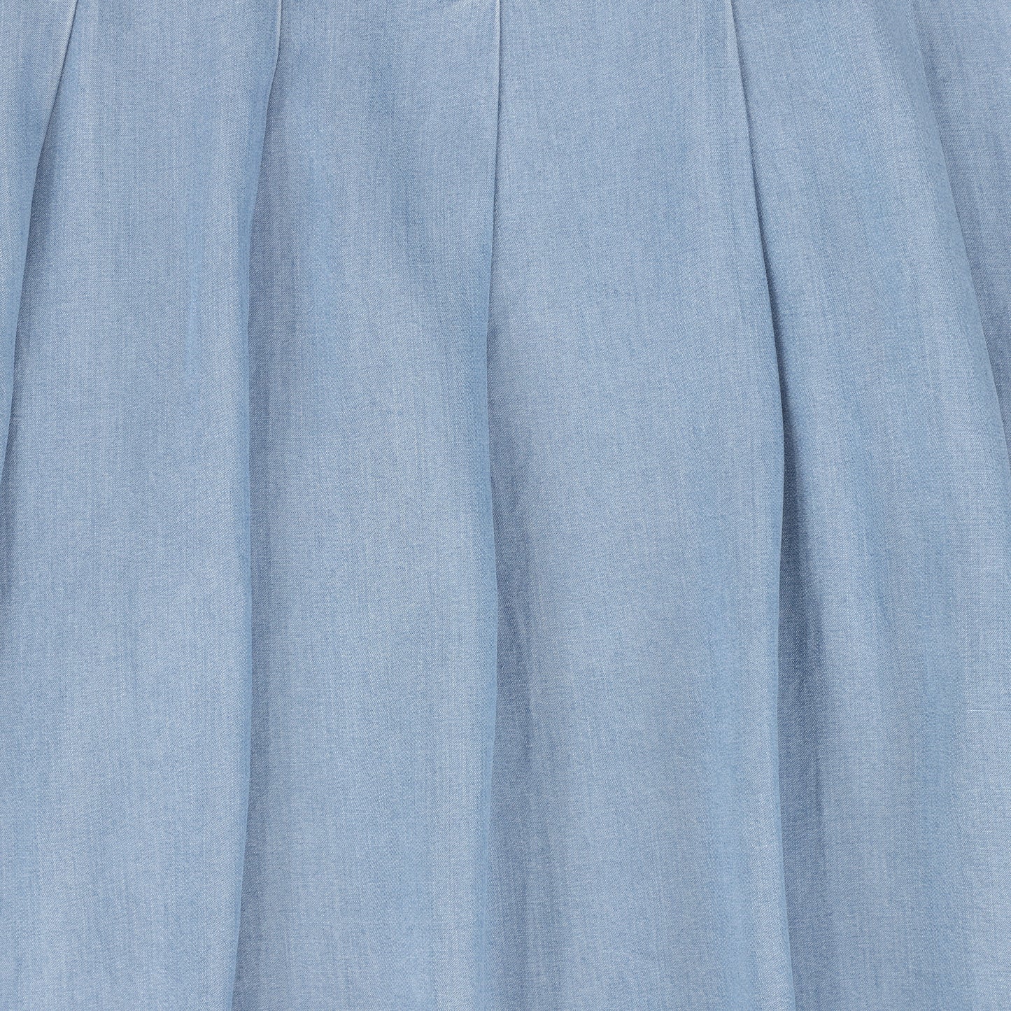 VALENTINA LIGHT BLUE DENIM CHAMBRAY STITCHED SKIRT