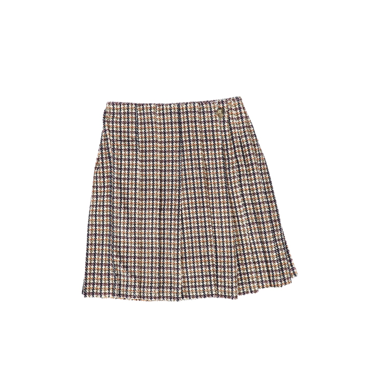 PAPILLON MULTI VELVET HOUNDSTOOTH WRAP SKIRT [FINAL SALE]