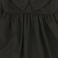 Bamboo Hunter Green Babydoll Trim Collar Dress [FINAL SALE]