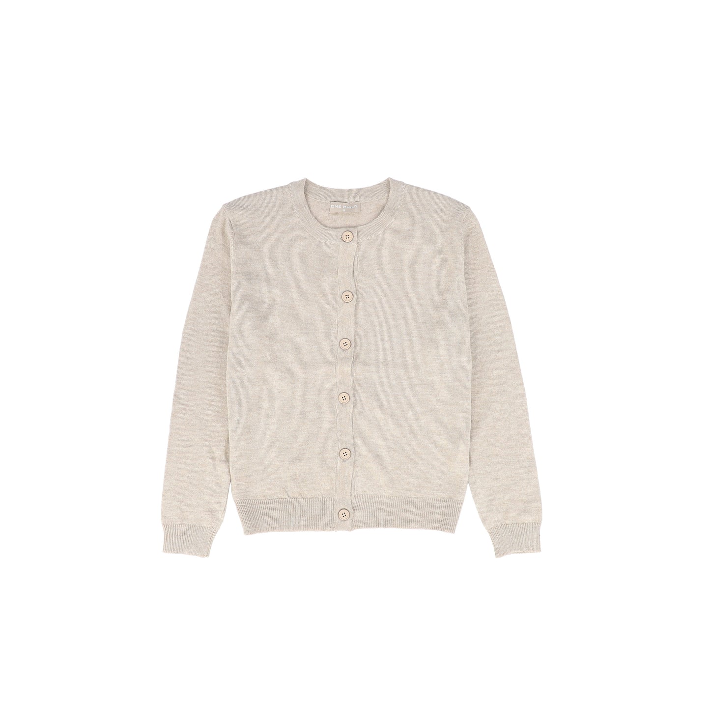 ONE CHILD OATMEAL THIN KNIT CARDIGAN [FINAL SALE]