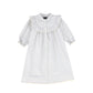 BAMBOO BLUE/GREY LACE TRIM DRESS [FINAL SALE]