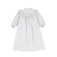 BAMBOO BLUE/GREY LACE TRIM DRESS [FINAL SALE]