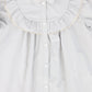 BAMBOO BLUE/GREY LACE TRIM DRESS [FINAL SALE]