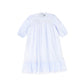 BAMBOO LIGHT BLUE EYELET TRIM DRESS