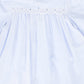 BAMBOO LIGHT BLUE EYELET TRIM DRESS