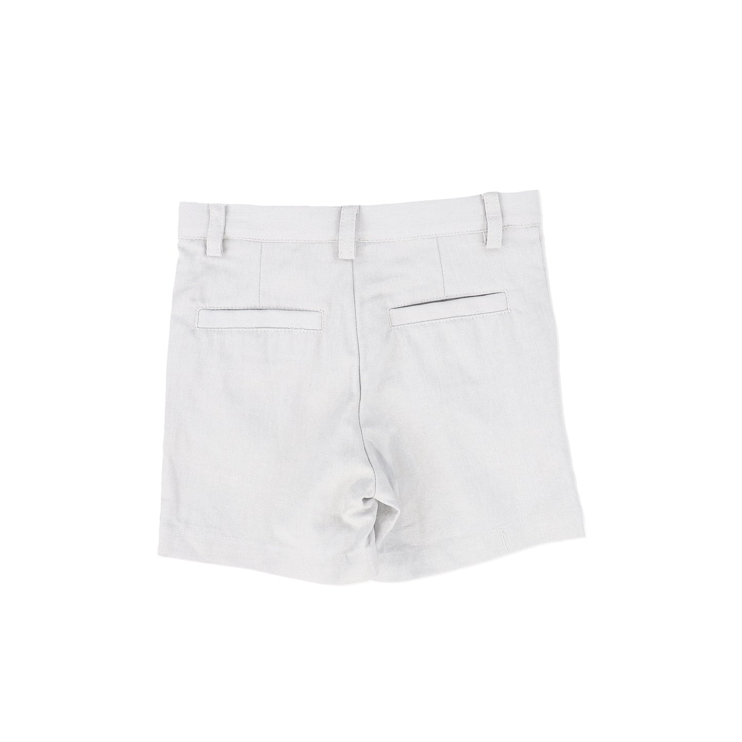 BAMBOO LIGHT GREY BUTTON SHORTS