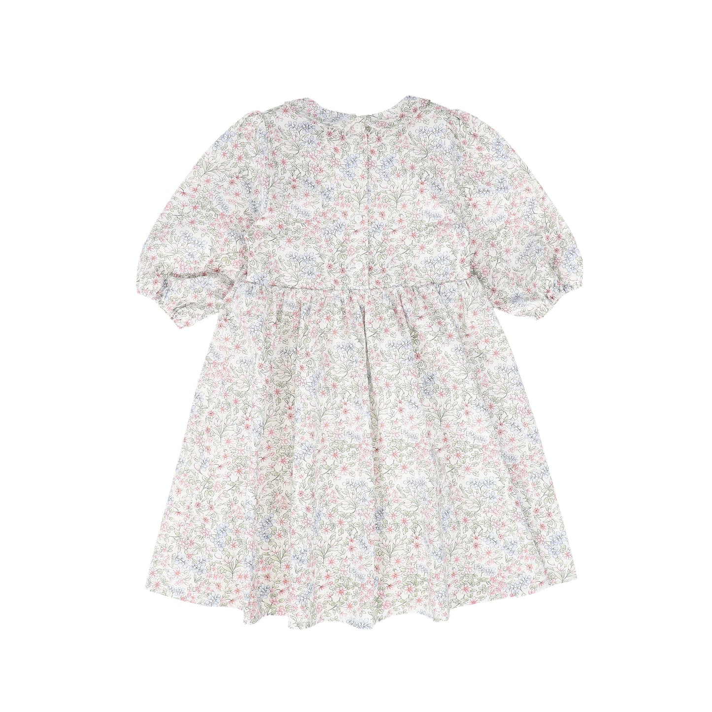 BAMBOO LIGHT FLORAL SMOCKED DRESS