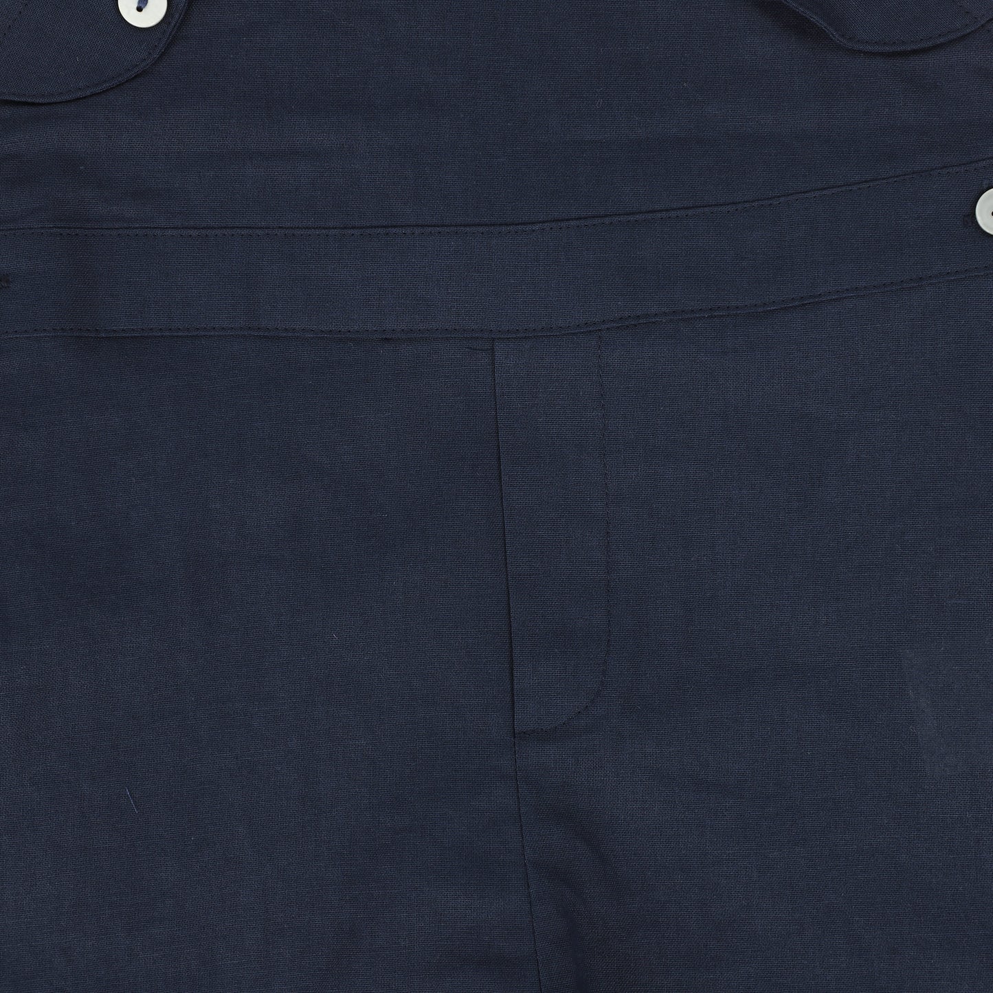 BAMBOO NAVY BUTTON OVERALLS