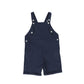 BAMBOO NAVY BUTTON OVERALLS