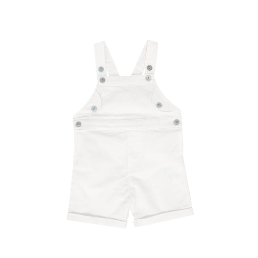 BAMBOO WHITE BUTTON OVERALLS