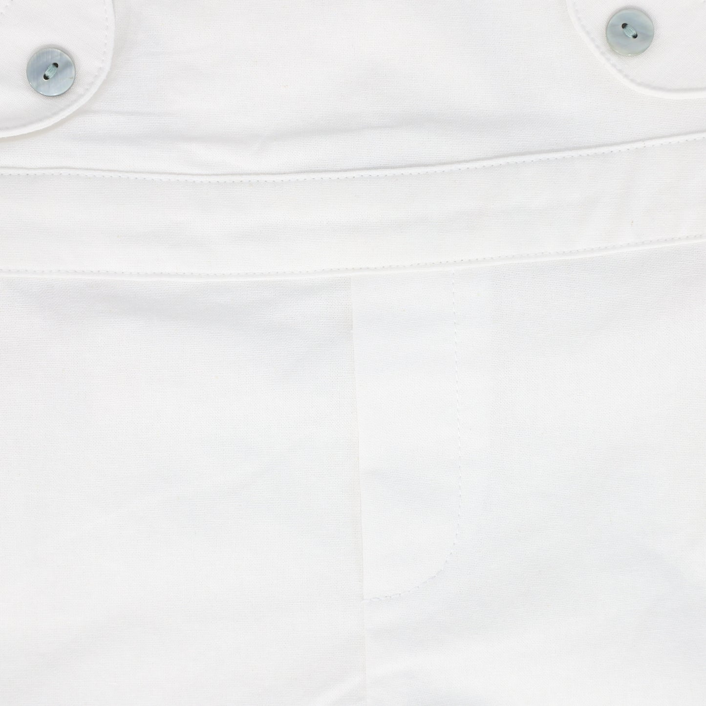 BAMBOO WHITE BUTTON OVERALLS