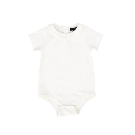 BAMBOO WHITE PETER PAN COLLAR ONESIE