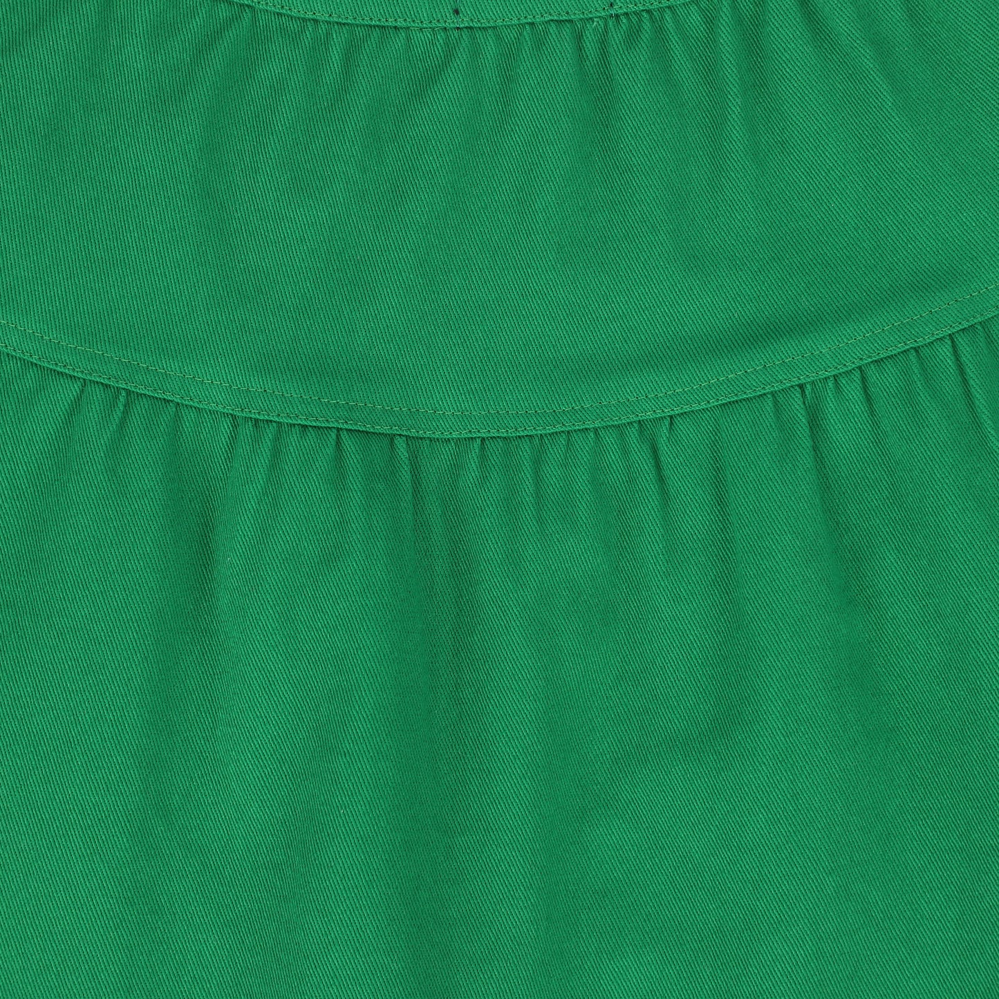 BAMBOO GREEN DENIM WAISTED SKIRT