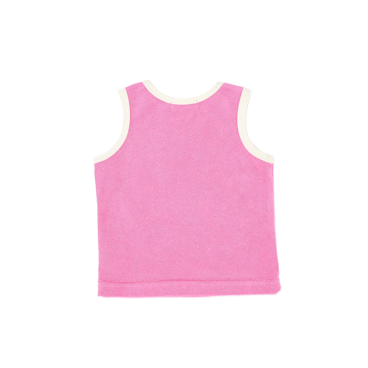 BAMBOO FUCHSIA PINK TRIM TERRY TANK