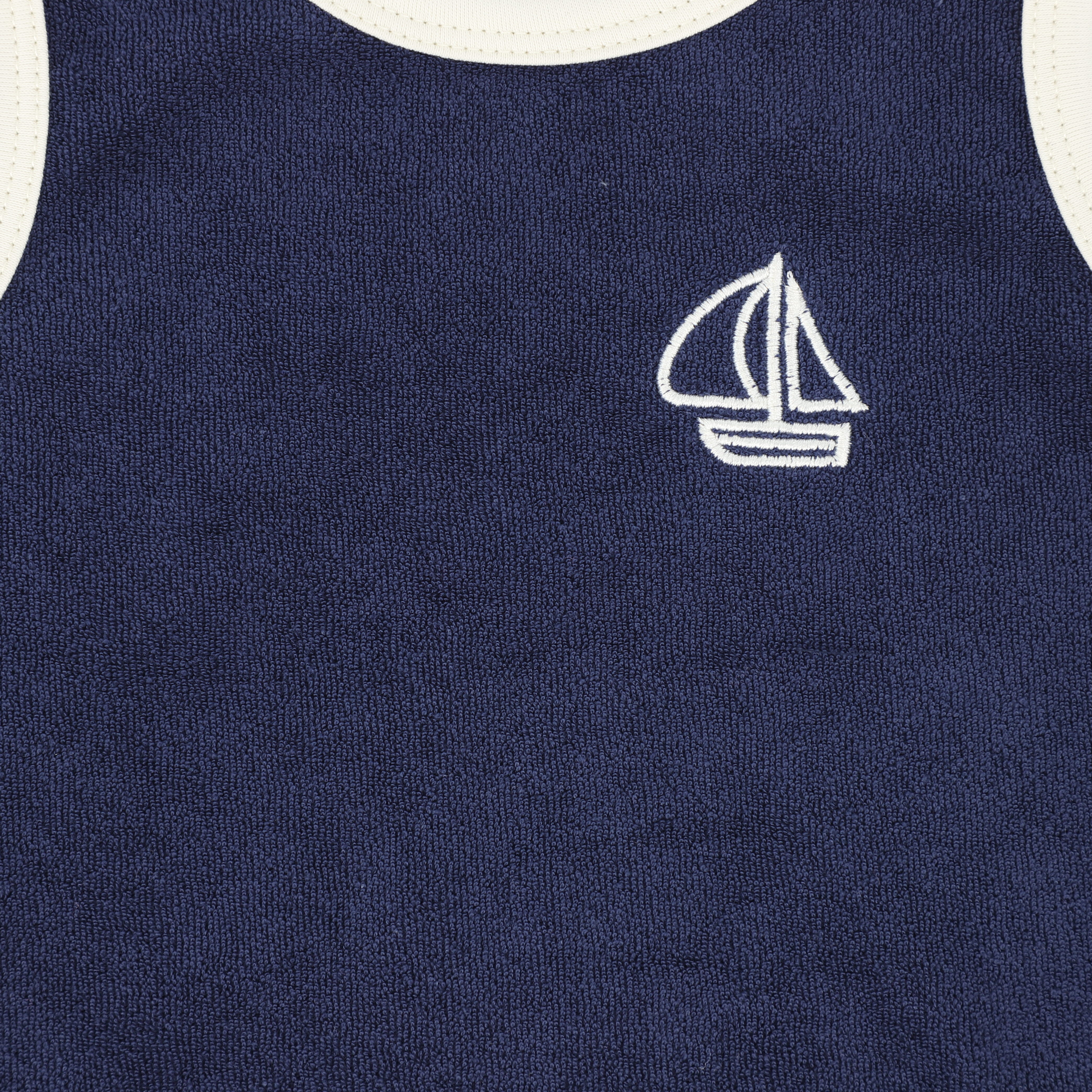 BAMBOO NAVY TRIM TERRY TANK [FINAL SALE] – Luibelle