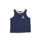 BAMBOO NAVY TRIM TERRY TANK [FINAL SALE]