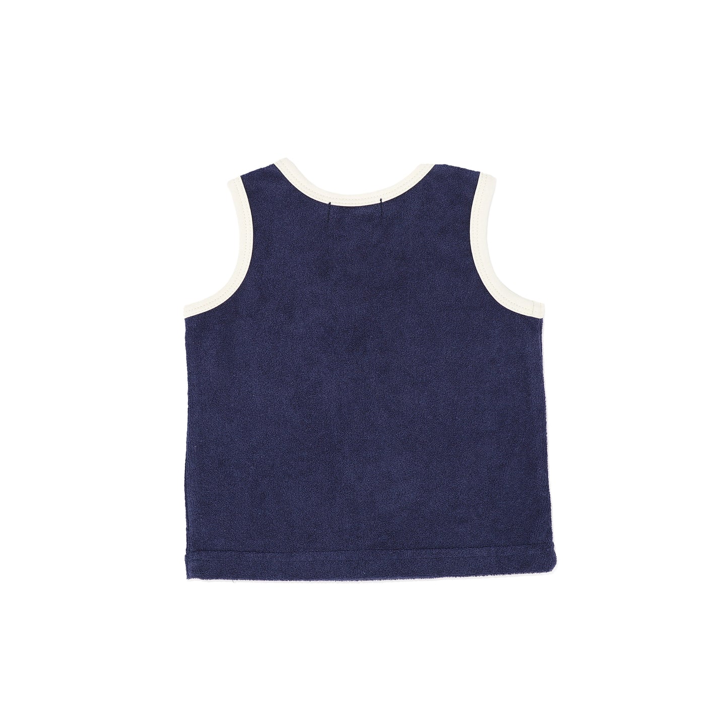 BAMBOO NAVY TRIM TERRY TANK