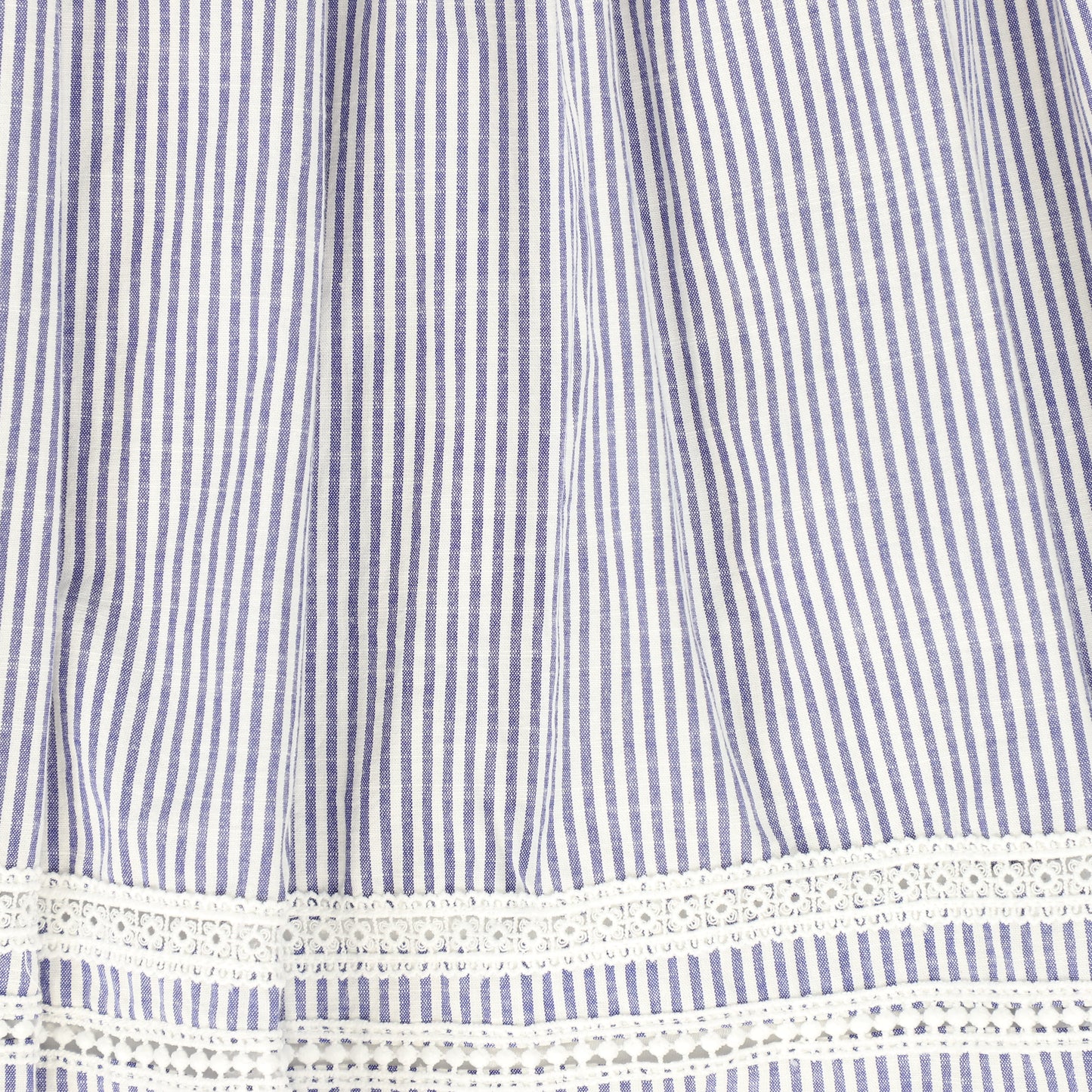 BAMBOO NAVY/WHITE STRIPED SMOCKED SKIRT