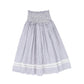 BAMBOO NAVY/WHITE STRIPED SMOCKED SKIRT [FINAL SALE]